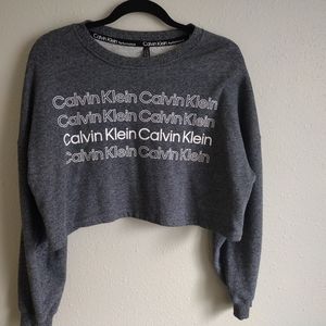 Calvin Klein Gray Crop Top
